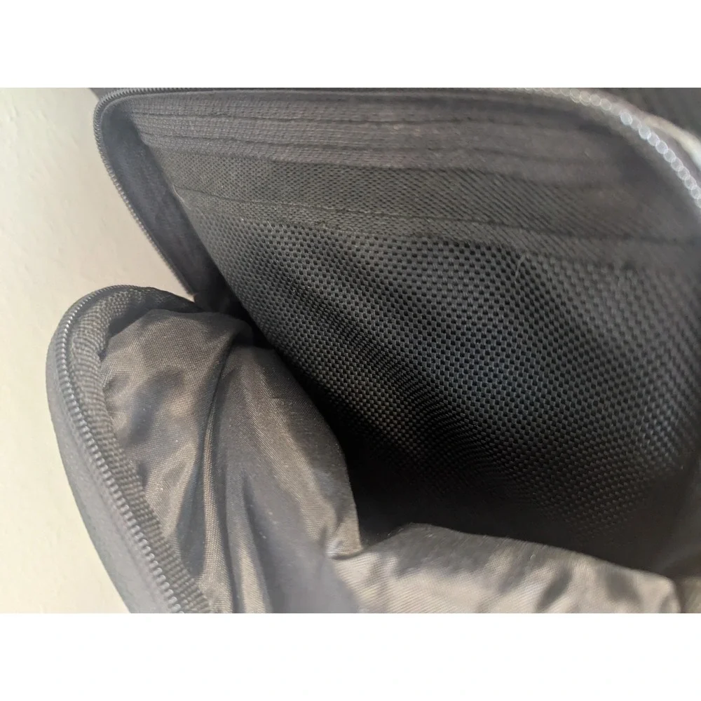 Heritage Travelware Black Laptop Backpack Business Travel Nylon Multi Pocket Bag